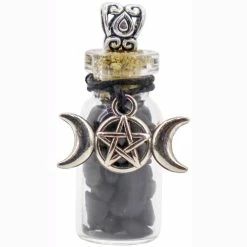 Witch Bottle - Shungite + Triple Moon