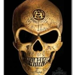 Skulls & Death Omega Skull - Metal Plaque