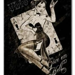 Give em Hell - Metal Plaque