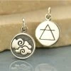 Air Element small sterling silver charm -Gothic & Fantasy Art Sales Store A1705 SVCHRM 83396.1663073930
