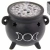 Triple Moon Cauldron Cone Burner -Gothic & Fantasy Art Sales Store C 0029 2 17074.1656781051