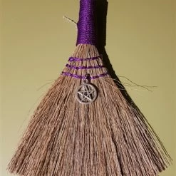 Witches Besom with colour handles -Gothic & Fantasy Art Sales Store C BES15 2 47866.1662613650