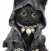 Cats Goth Witch Cat Statue