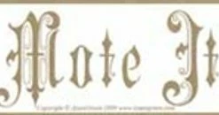 So Mote It Be Bumper Sticker