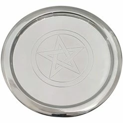 Silver Pentagram Altar Plate