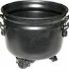 Plain black metal Cauldron