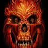 Skulls & Death Anna Marine - Flaming Altar wall flag -Gothic & Fantasy Art Sales Store R ASART64 2 14578.1656781183