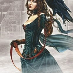 Crows & Ravens Alchemy - Mists of Vespertide wall flag