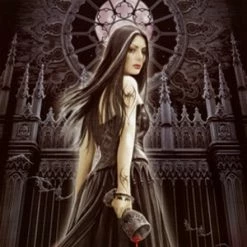 Anne Stokes - Gothic Siren wall flag