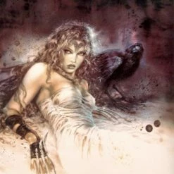 Crows & Ravens Luis Royo - Dreams Raven wall flag