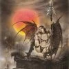 Angels Luis Royo - Visions wall flag