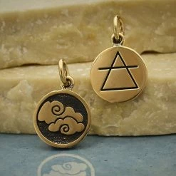 Air Element small bronze charm