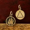 Fire Element small bronze charm -Gothic & Fantasy Art Sales Store VNA1709 BZCHRM 14638.1663073487
