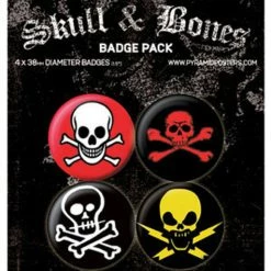 Skulls & Death Iconic Skull & Bones - badge pack