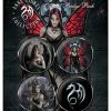 Anne Stokes - badge pack 1 -Gothic & Fantasy Art Sales Store badge packs bp80361 anne stokes gothic 300 76311.1660577111