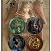 Dragons Anne Stokes - badge pack 2 -Gothic & Fantasy Art Sales Store badge packs bp80399 anne stokes dragons 300 16632.1660577663