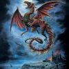 Dragons Alchemy - Whitby Wyrm wall flag -Gothic & Fantasy Art Sales Store flags HFL420 300 95329.1659198399