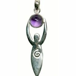 Goddess Pendant with Amethyst