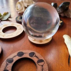 Crystal Ball Stand Moon Phase