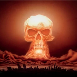 Skulls & Death Reiner Kalwitz - Nuclear Annihilation wall flag